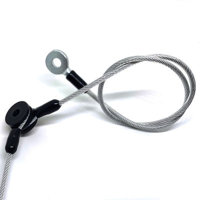 Dây cáp thép bọc PVC tùy chỉnh, dây buộc trong suốt, dây an toàn