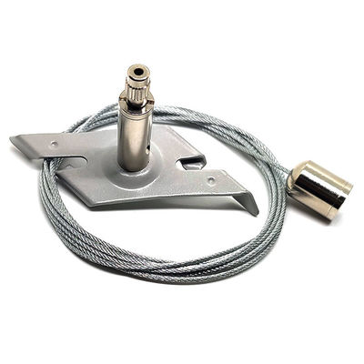 LED Aluminium Channel Wire Gripper Suspension Wire Light Fittings With Mounting Clips (Điều phụ kiện ánh sáng bằng dây có dây cắm với các clip gắn)