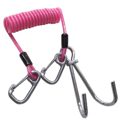 Dây buộc dụng cụ có thể thu vào Dây câu cá Dây xoắn Ống an toàn chịu lực Dây cáp thép cho mái chèo kayak Câu cá biển