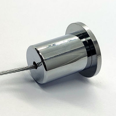 Đầu nối trần bằng đồng thau mạ chrome, dây cáp thép, đầu nối trần