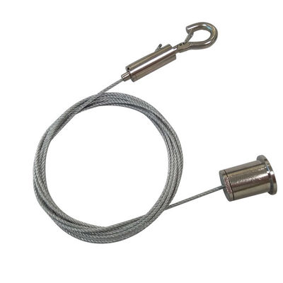 Bộ treo bằng cáp máy bay với kẹp treo, dây thép cho hệ thống trưng bày biển hiệu