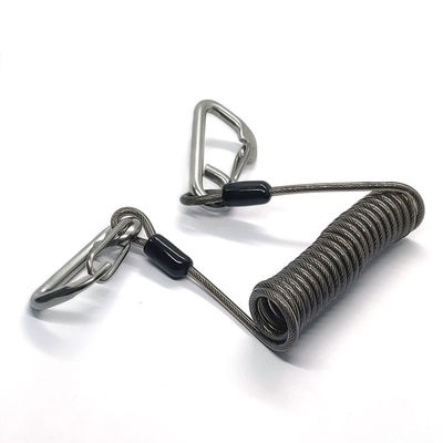 Popular Coil Spring Lanyard With Safety Retractable Warriors Lanyards