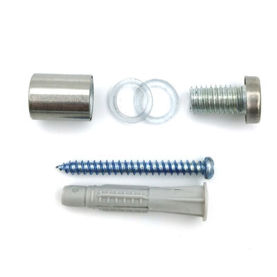 Phần cứng gắn kết dấu hiệu tường bằng thép không gỉ 316, Nắp đậy standoff, Giá đỡ biển hiệu cho màn hình acrylic
