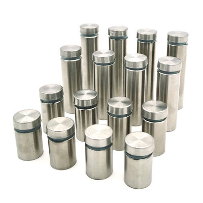 Thép không gỉ Acrylic Glass Clip Spacer Threaded Sign Standoff Cho tấm kính Quảng cáo Sign