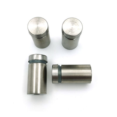 Thép không gỉ Acrylic Glass Clip Spacer Threaded Sign Standoff Cho tấm kính Quảng cáo Sign