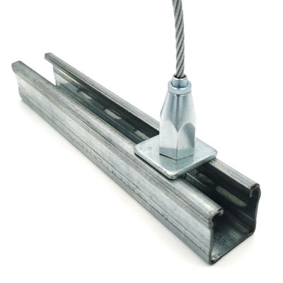 Hệ thống lắp đặt cột sợi dây treo treo bộ khóa cáp lắp ráp