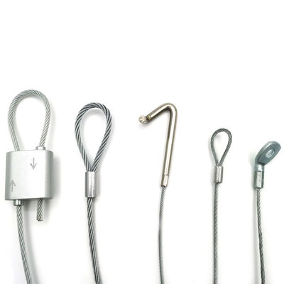 Hệ thống lắp đặt cột sợi dây treo treo bộ khóa cáp lắp ráp