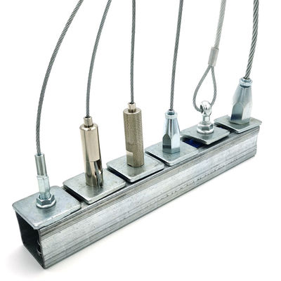 Hệ thống lắp đặt cột sợi dây treo treo bộ khóa cáp lắp ráp