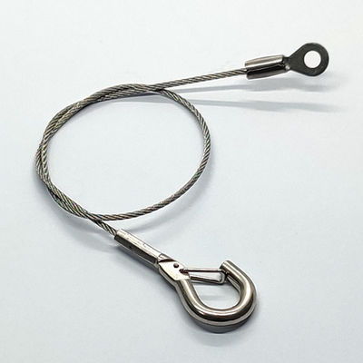 Stainless Steel Wire Rope Eyelet Fittings With Hanging Hook Tools An toàn cho đèn ngoài trời