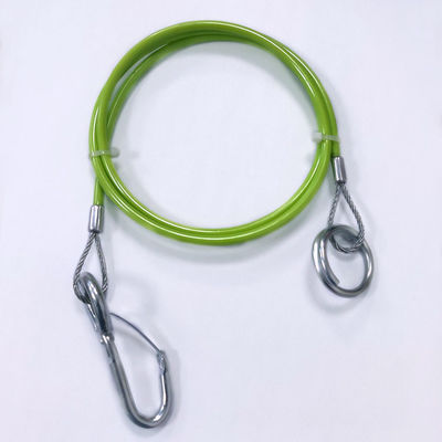 Dây thép không gỉ 4mm đầy màu sắc bọc nylon có khoen và móc an toàn