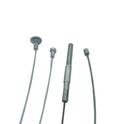 Custom 7x7 Threaded Studs Head Thép nhựa dây chuyền dây chuyền cho cáp an ninh