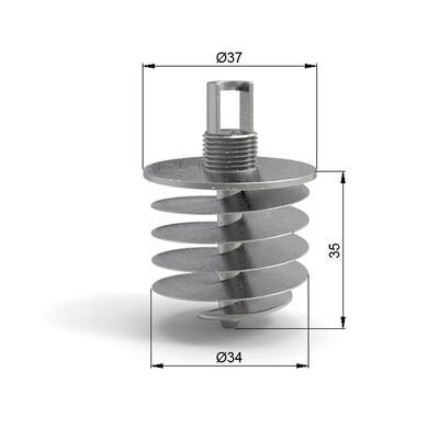 Hệ thống treo với móc treo dây điều chỉnh Connect và neo giảm chấn Connect