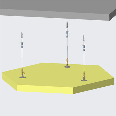 Đồng thép không gỉ dây Snap Hook Cable hệ thống treo cho âm thanh trần Baffle