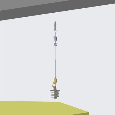Hệ thống treo trần kim loại Điều chỉnh độ treo với Móc treo Connect Absorber