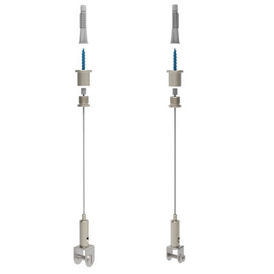 Đồ gá dây và cáp chất lượng cao, dễ lắp đặt, có đèn LED, kẹp chữ U cho đèn trần