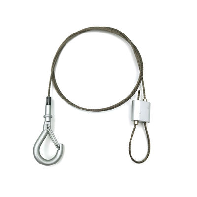 Looping Cable Gripper With A Snap Hook Hanging Wire Systems For Ventilation Duct Suspension Wire Kits