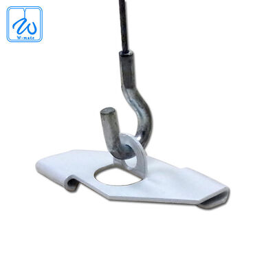 Oblong T-Bar Clips,white Suspended Ceiling Clip, T Bar Clips for Use for Attaching Track Lighting Power Track to Drop Ceiling