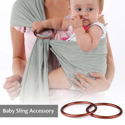 6063 Al Dark Brown Anodizing Finish Baby Ring Sling Rings