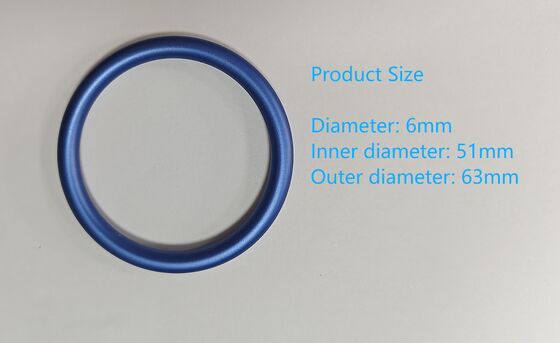 Tùy chỉnh màu xanh Anodizing kết thúc nhẫn Sling nhẫn thoải mái bền cho trẻ em mang