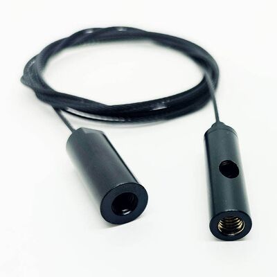 Bộ treo dây cáp phủ màu đen theo yêu cầu chất lượng cao Trần treo dây cáp treo móc Ứng dụng phần cứng