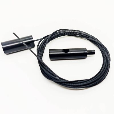 Bộ treo dây cáp phủ màu đen theo yêu cầu chất lượng cao Trần treo dây cáp treo móc Ứng dụng phần cứng