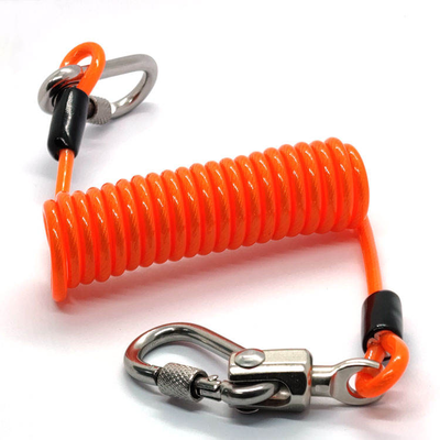 Factory Direct OEM Disc Lock Reminder Cable Bike Motorcycle Alarm Safety Lanyard Spring Coil Wire Looped