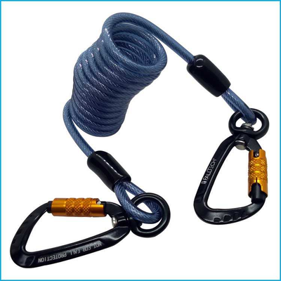 Lò xo kim loại Công cụ an toàn Dây buộc Độ bền cao Carabiner Dễ dàng lắp đặt Dây chống rơi cho công nghiệp làm việc ngoài trời
