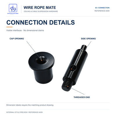 Premium Cable Suspension Kit for Secure and Stylish Installations