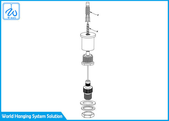 Bộ treo cáp LED xây dựng 7 X 7, chiều dài tùy chỉnh với neo