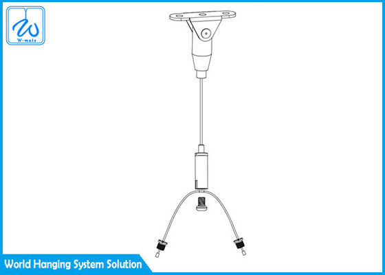 Bộ treo treo dây thép bền cho đèn trần độ cao điều chỉnh