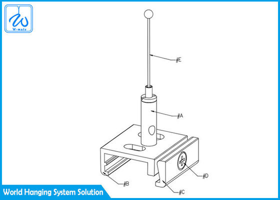 Durable Versatile Wire Suspension Hanging Kit Brass Steel Aluminum Material
