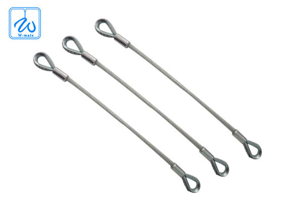 Cáp an toàn lò xo kéo hai đầu, Vòng dây thép không gỉ bọc nhựa