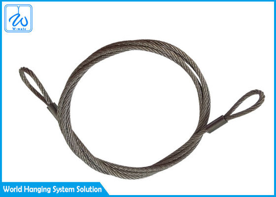 Cáp thép không gỉ 6mm 7x19 Sling mắt & mắt dùng cho hệ thống trưng bày cáp máy bay