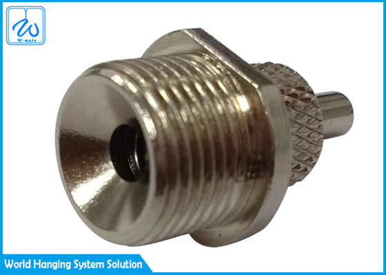 Aircraft Cable Hanging Systems Cross Knurled Cable Wire Gripper With Male Thread
