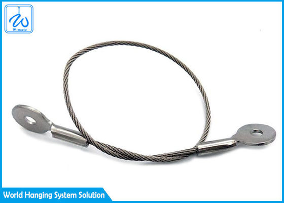 Steel Wire Rope Slings Extension Spring Safety Cable Eye And Eye Long Time