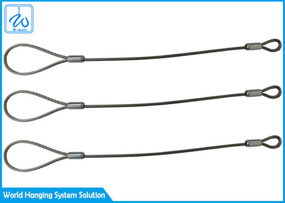 Sức mạnh và độ bền 3,0 mm dây chuyền lắp ráp một chân với vòng lặp kép