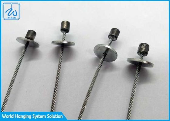 Galvanised Steel Cable Wire Rope Assembly 0.8mm For Led Cable System
