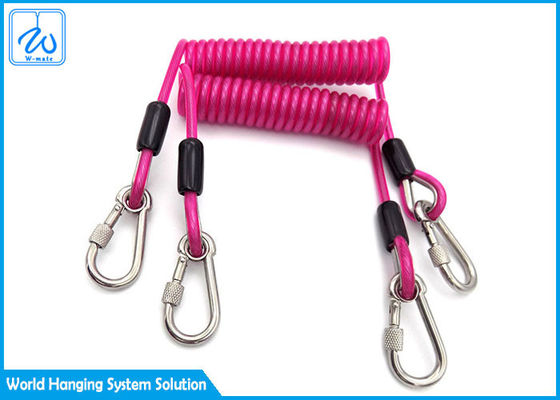 Outdoor Recreation Lanyard Extension Spring Safety Cable (cáp an toàn mùa xuân)