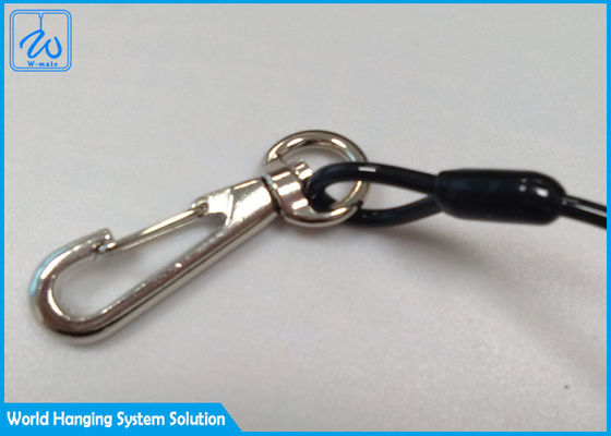 Dây buộc an toàn lò xo xoắn ốc với móc carabiner