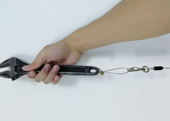 Flexible Fishing Lanyards / Boating Tools Retractable Coiled Tether With Carabiner