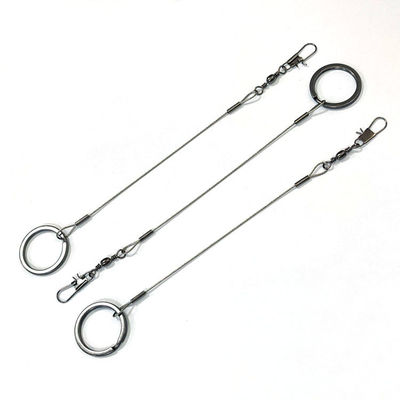 Đen thép không gỉ dây thừng dây thừng phụ kiện treo móc công cụ đánh cá an toàn