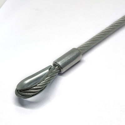 Bộ Dây Buộc Bằng PVC Bọc Thép Không Gỉ Dùng Ngoài Trời Với Móc Khóa