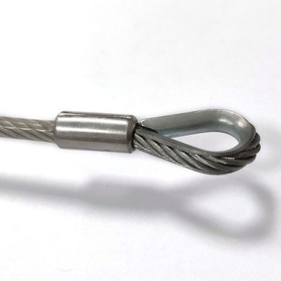 Bộ Dây Buộc Bằng PVC Bọc Thép Không Gỉ Dùng Ngoài Trời Với Móc Khóa