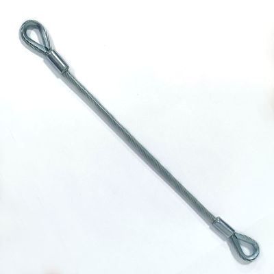 Bộ Dây Buộc Bằng PVC Bọc Thép Không Gỉ Dùng Ngoài Trời Với Móc Khóa