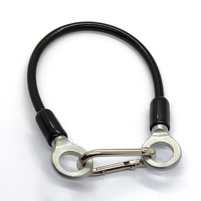 Đường dây sợi dạ dày bọc PVC Stainless Steel Cable Sling Lifting With Eye Loop end