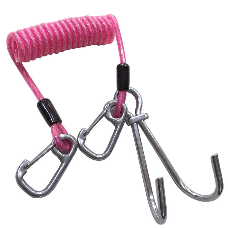 Dây buộc dụng cụ có thể thu vào Dây câu cá Dây xoắn Ống an toàn chịu lực Dây cáp thép cho mái chèo kayak Câu cá biển