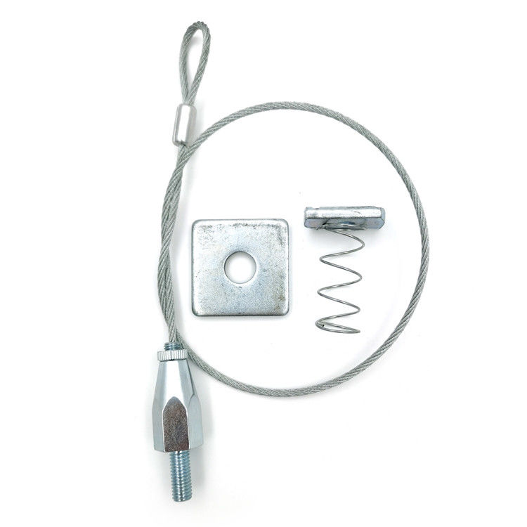 Chế độ cố định hỗ trợ treo treo treo với dây thép không gỉ dây thừng Eyelets Và Gripper Cable Hanger