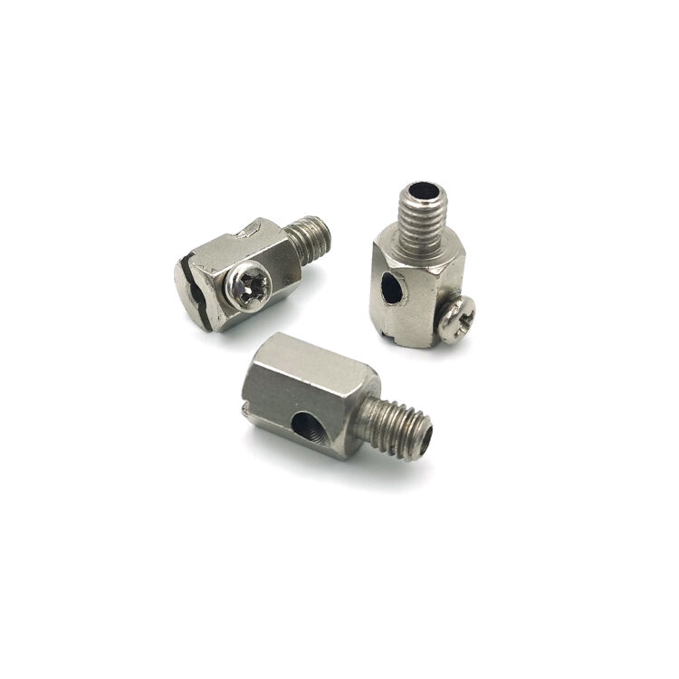 Hai đường dây xoay vòng Nickel Cable Gripper Clamp Cable đồng Clamp dây thừng khóa clip