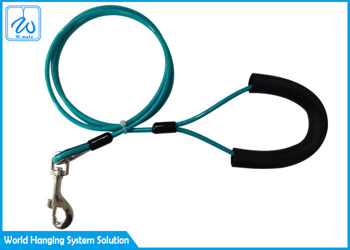 Màn xích chó chống nhai với dây thép phủ và tay cầm mềm