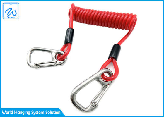 Outdoor Recreation Lanyard Extension Spring Safety Cable